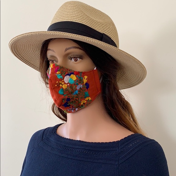 Reusable, Washable hand embroidered Face mask. - Picture 2 of 6